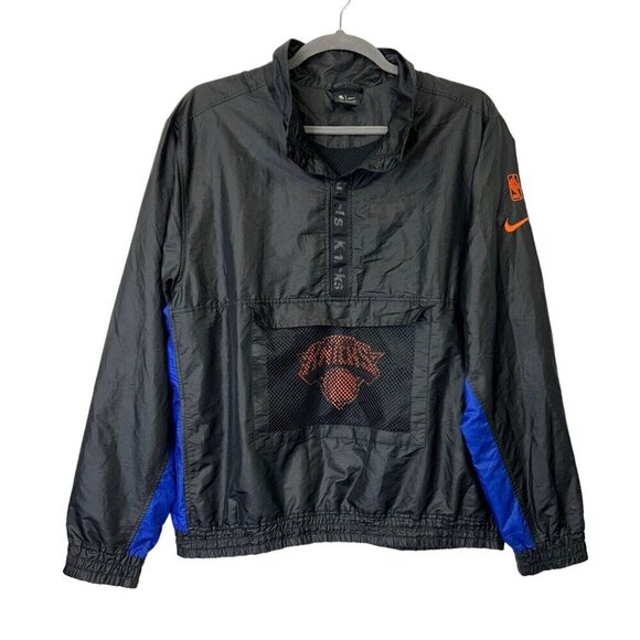 Nike New York Knicks Courtside Snap Jacket Men’s Size XXL Pullover Windbreaker - Picture 1 of 9